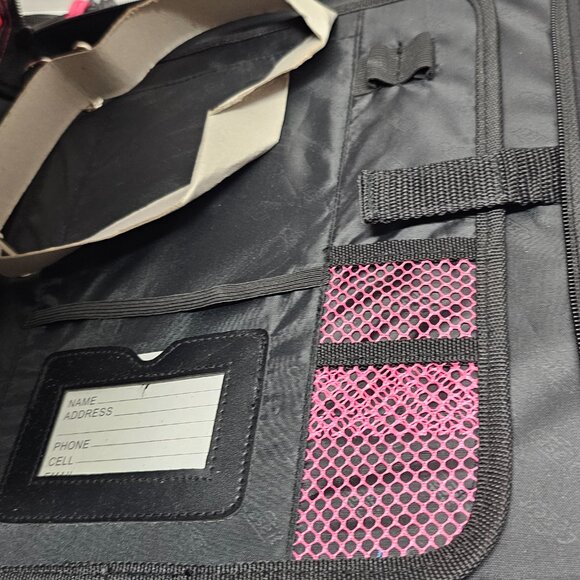 New Case It 2 in1 Dual 3 Ring Binder Dividers Mesh Pockets Folder Shoulder Strap - Picture 11 of 16